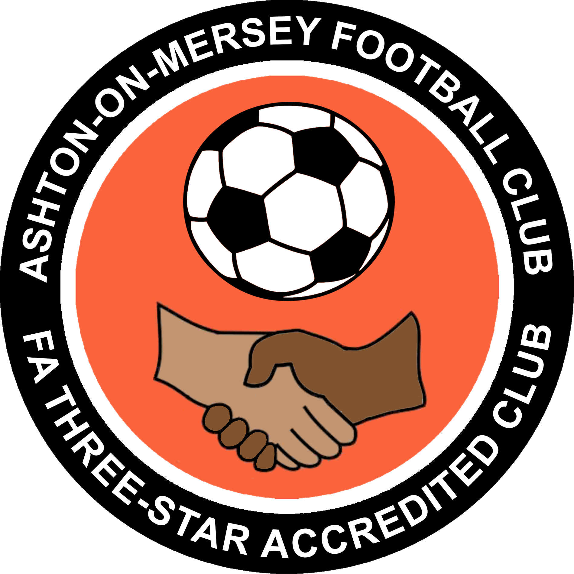 Ashton-on-Mersey Football Club FA Three-Star accredited badge
