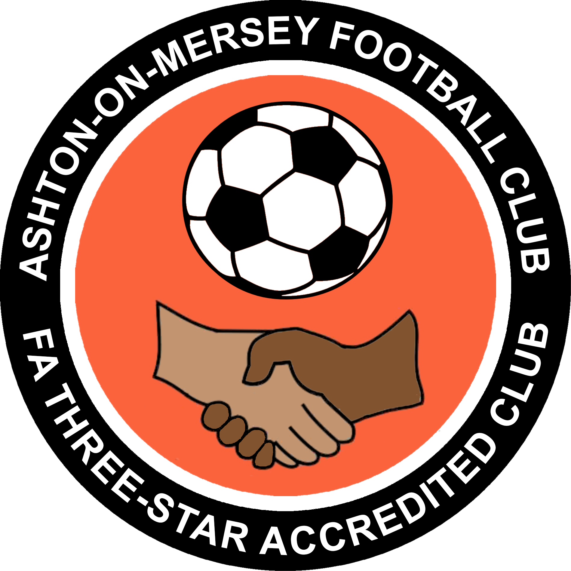 Ashton-on-Mersey Football Club FA Three-Star accredited badge